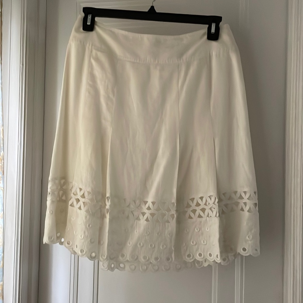 Linen White skirt